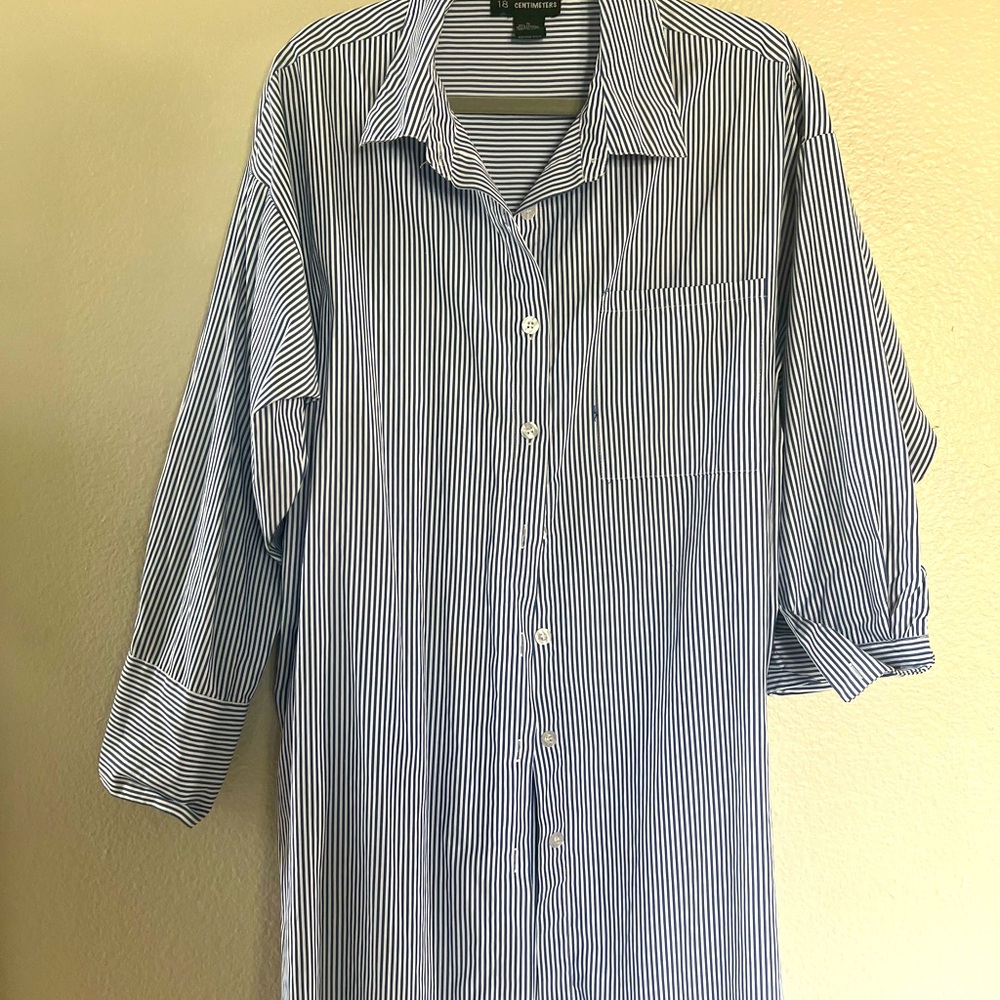 Men's Blue Striped Shirt